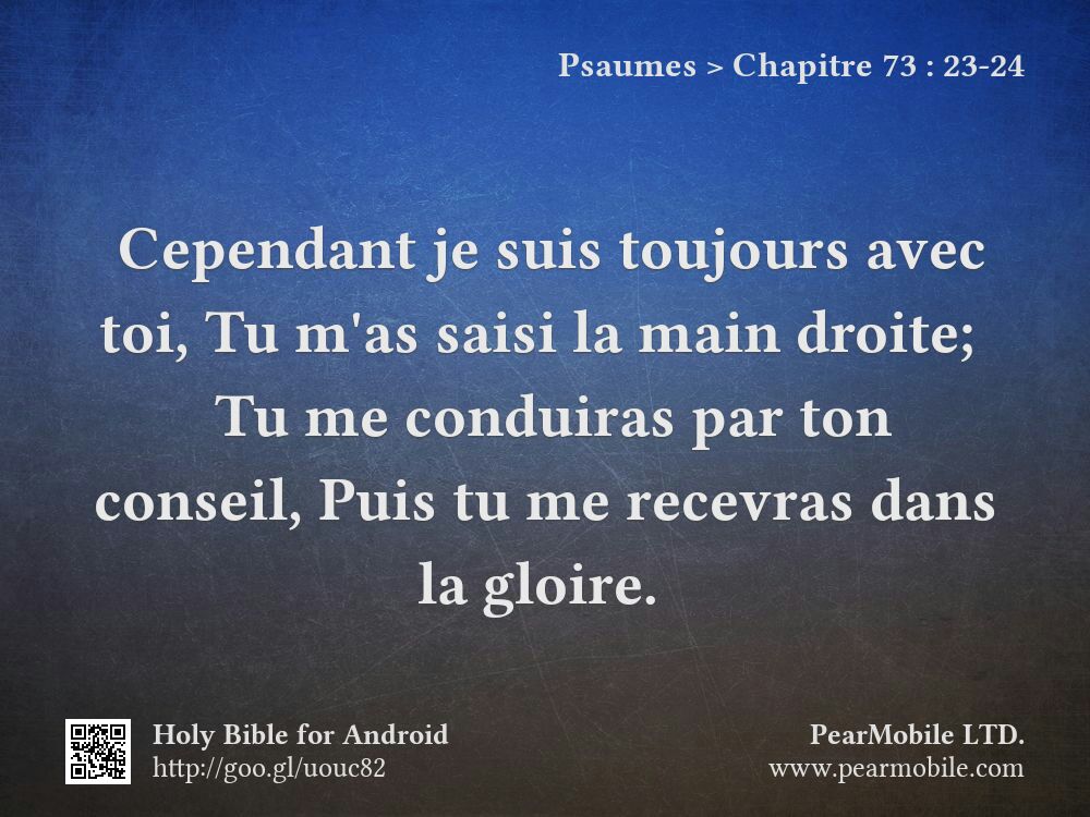 Psaumes, Chapitre 73:23-24